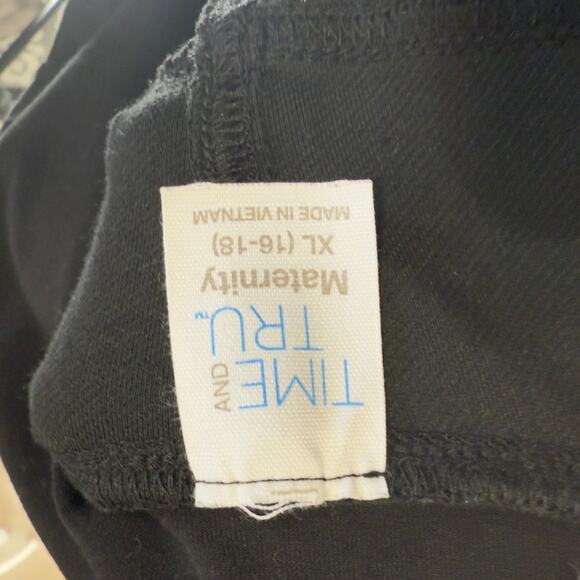 Time & Tru Women's Size XL Black Stretch Panel Maternity Jegging #3583 - Picture 6 of 7